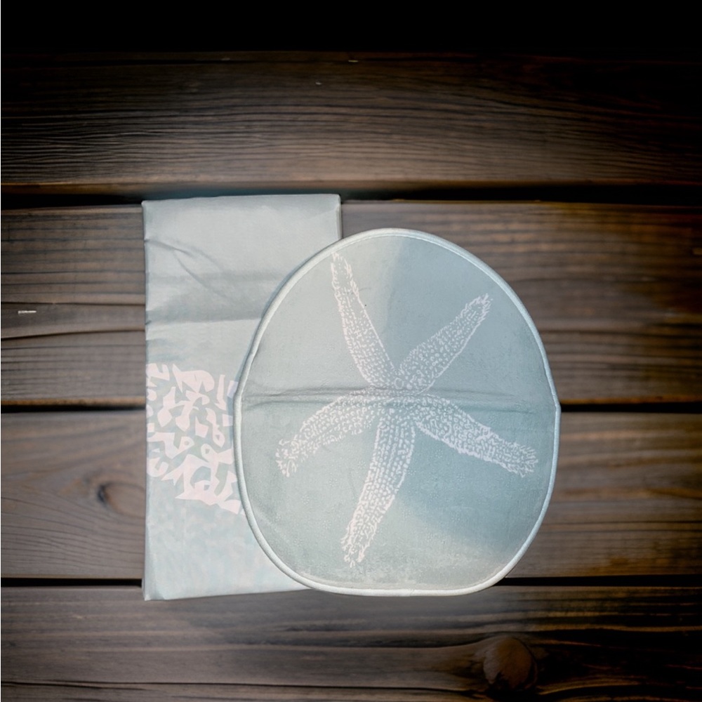 Sea Stars Nautical Vintage Starfish Toilet Lid Cover and Shower Curtain …